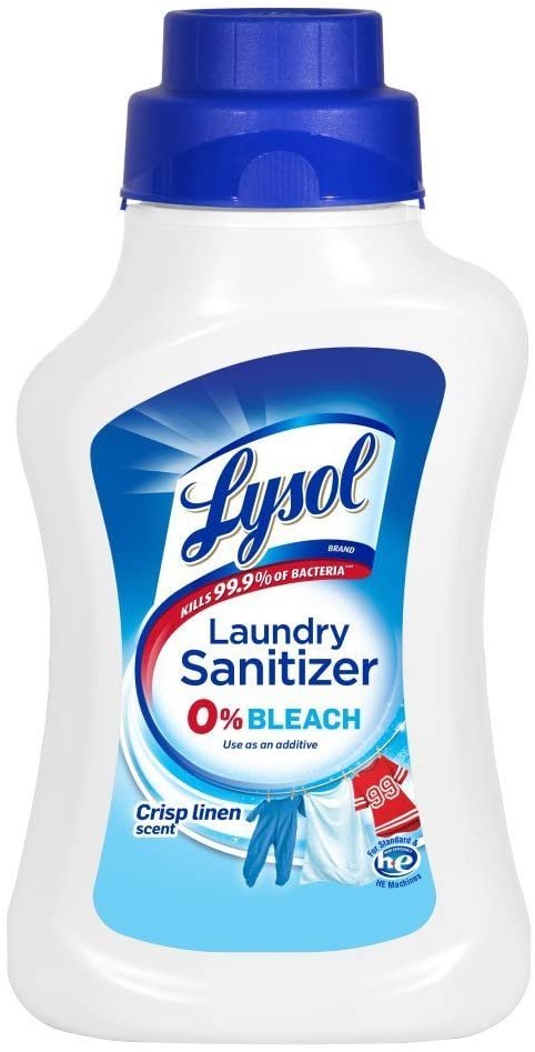 Lysol Laundry Sanitizer Additive, Crisp Linen, 41 Ounces (Pack of 6)