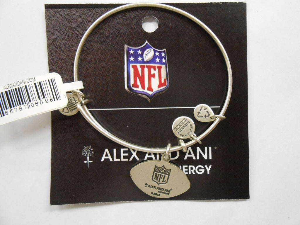 Alex and Ani "NFL" New York Giants Football Expandable Bangle Bracelet