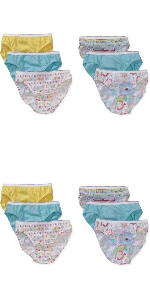 NEW Hanes 6 or 12 Pack Girls Cotton Underwear-Bikinis-Size 16 - Assorted Colors