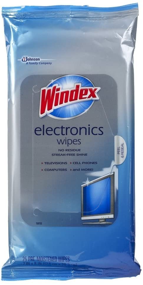 Windex Electronics Wipes, 25-Count