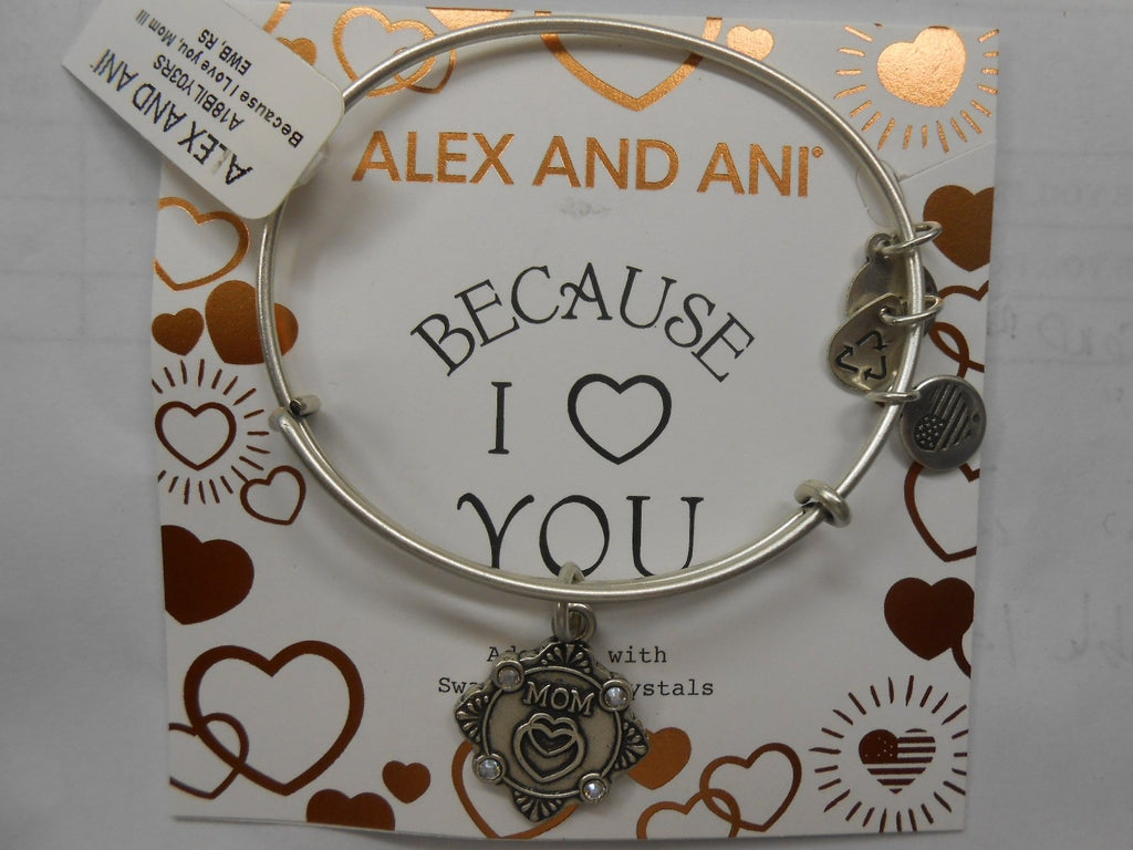 Alex and Ani Womens Because I Love You Mom III Bangle