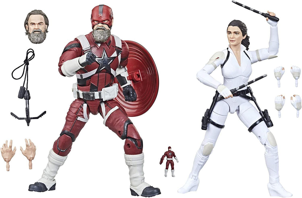 Avengers Marvel Legends Series 6-inch Scale Red Guardian & Melina Vostkoff Figure 2-Pack and 12 Accessories for Kids Age 4 and Up