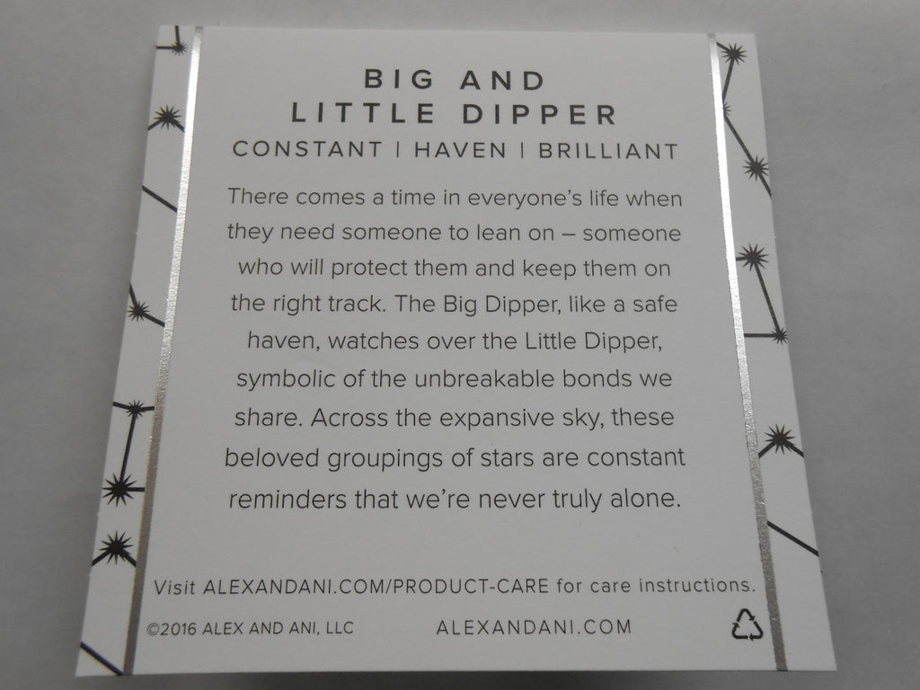 Alex and Ani Big and Little Dipper Expandable Rafaelian Bangle Bracelet