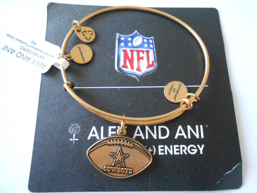 Alex and Ani Dallas Cowboys Football Expandable Bangle Bracelet