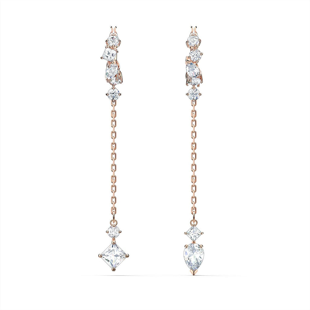 SWAROVSKI Women's Attract Rose-Gold Tone Plated White Crystal Jewelry Collection