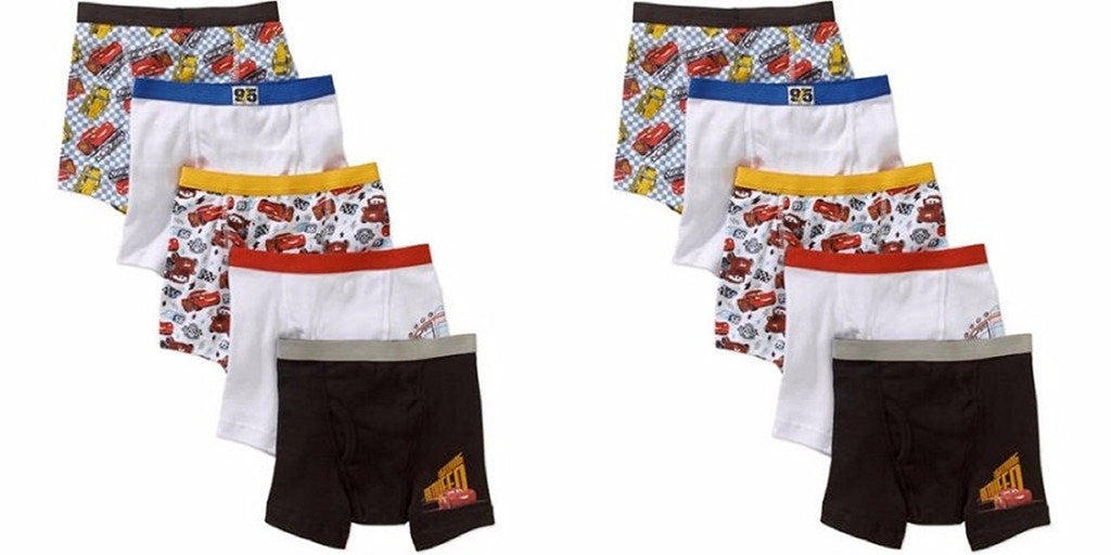 Disney Cars Toddler Boys' 5-Pack Boxer Briefs Underwear Lightning McQueen