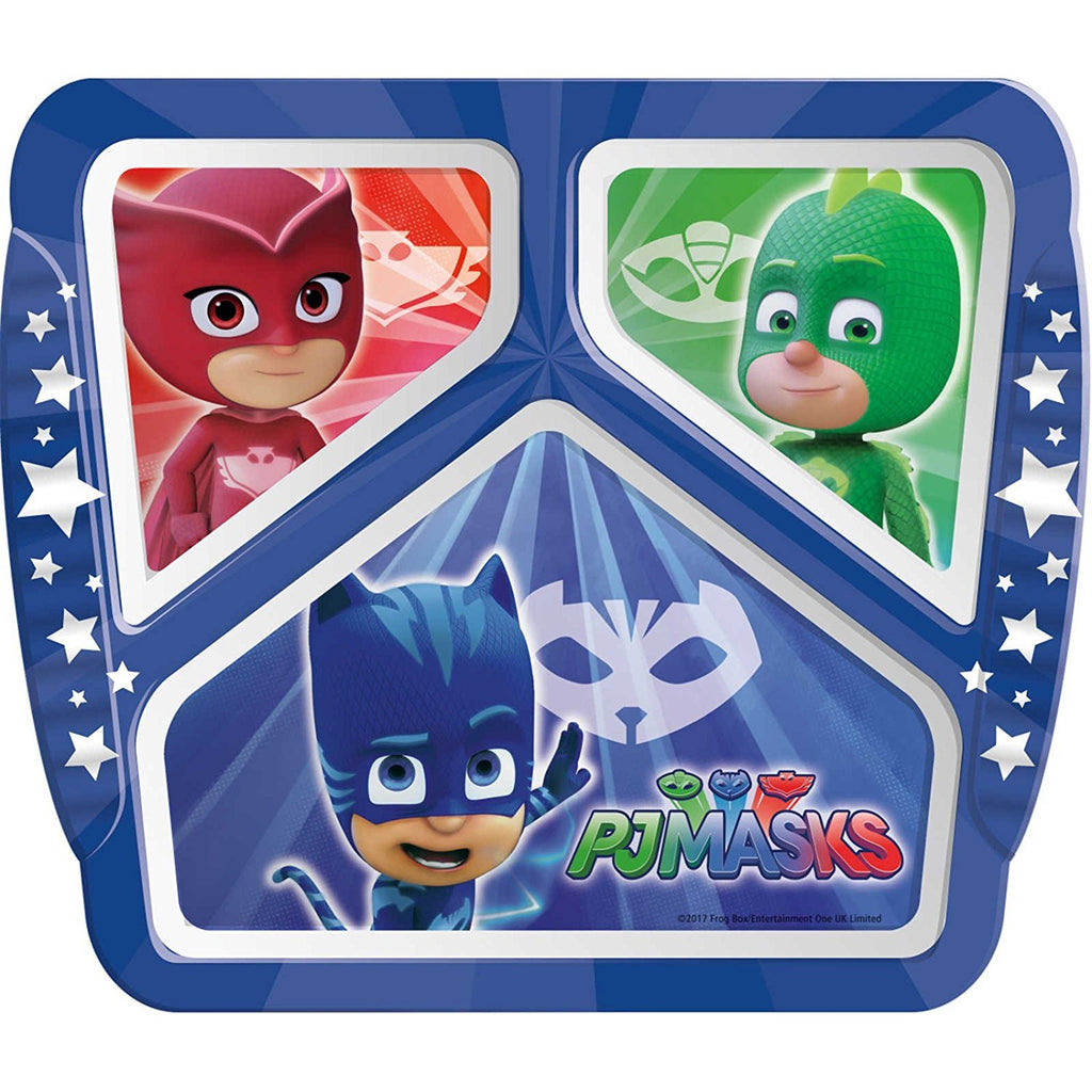 Zak PJ Masks 8.88 inches Length x 0.75 inches Width x 8.06 inches Height Divided Plate Dinnerware