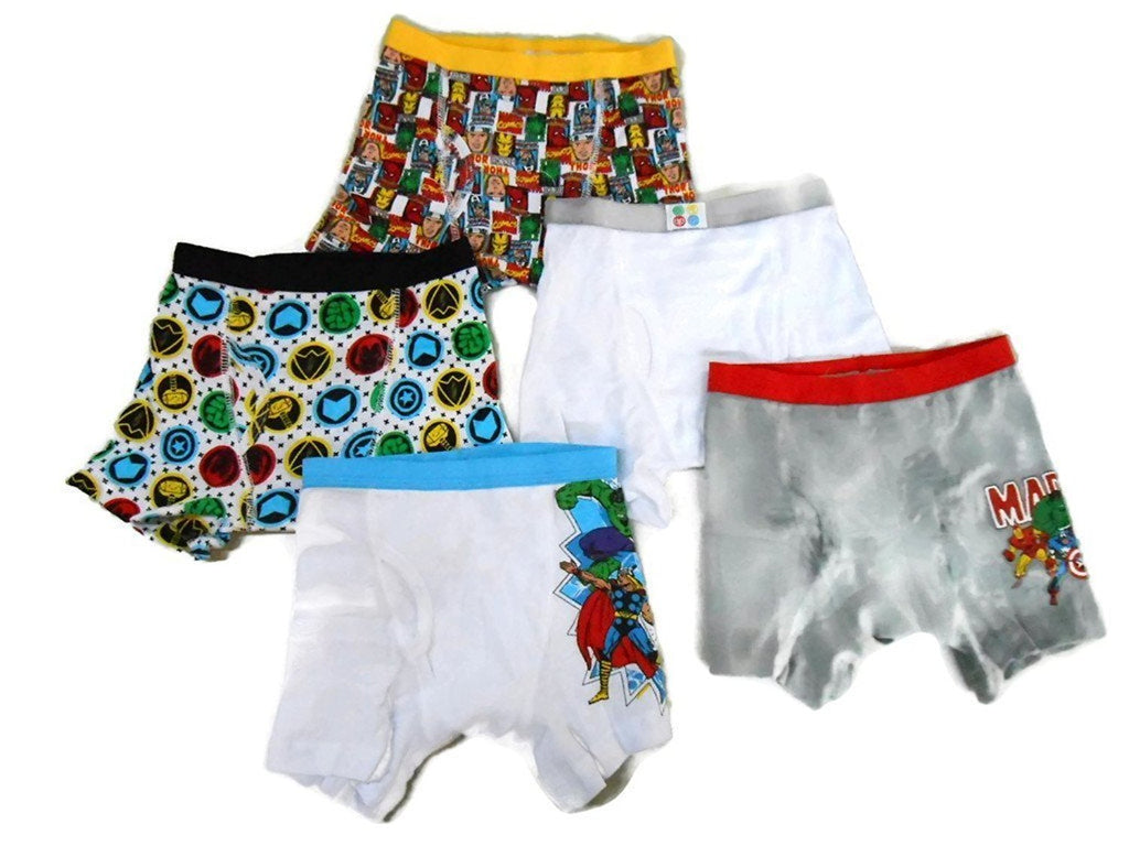 Marvel Boys' Superhero 5 Pack Boxer Brief