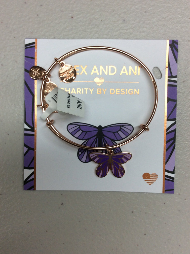 Alex and Ani Womens Charity by Design Butterfly Bangle