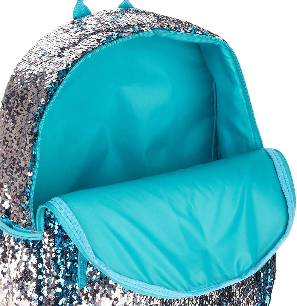 Nations 2 Way Reversible Sequin Backpack Turquoise