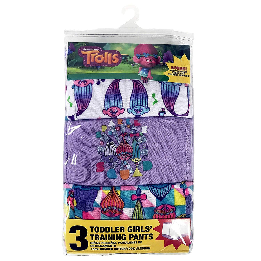 Universal Trolls 3-Pack Toddler Girl Training Pants