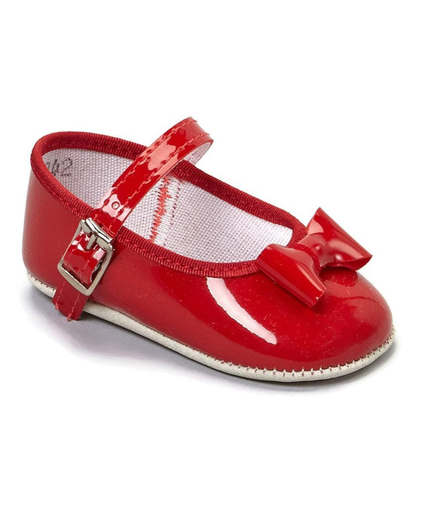 Pitter Patter Infant Patent Mary Jane Crib Shoes (Sizes 0-3 Available)