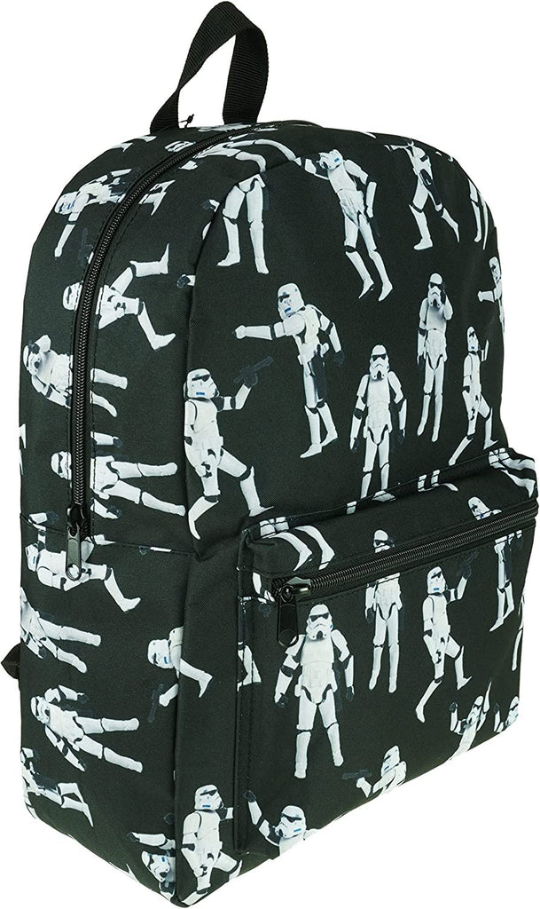 KBNL Star Wars -Storm Trooper Deluxe All Over Print Backpack - 64957, Black