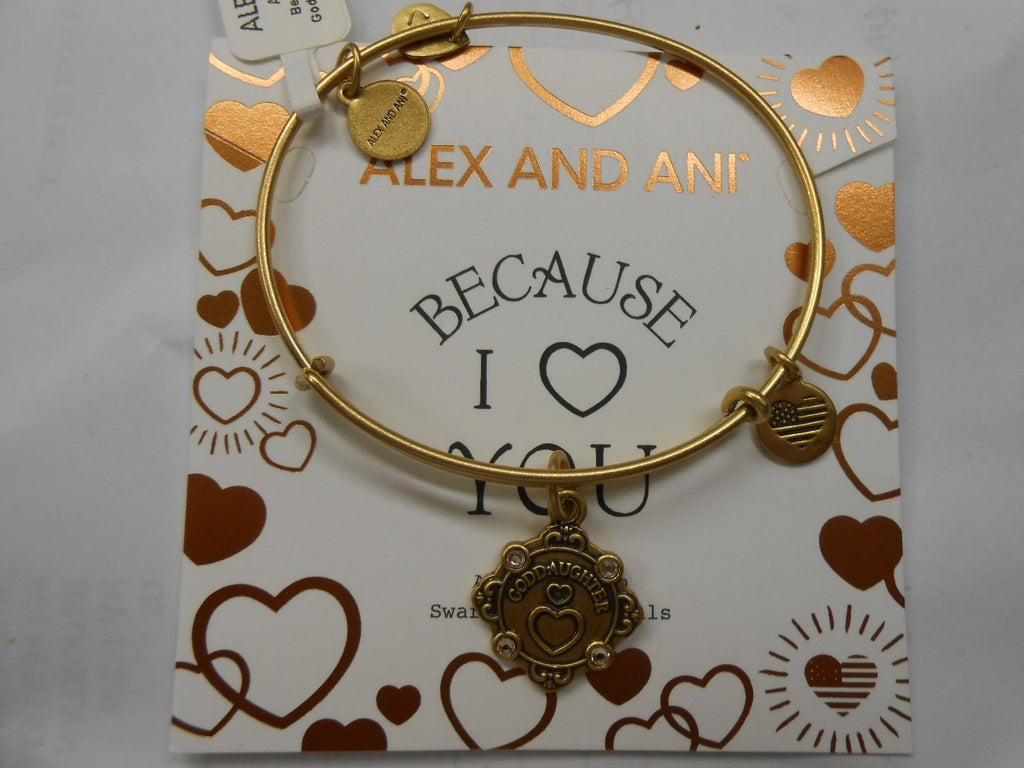 Alex and Ani Women's Because I Love You Goddaughter II Bangle