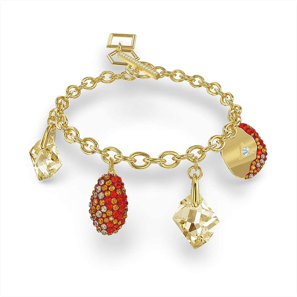 Swarovski The Elements Bracelet Red Gold Plated - Medium