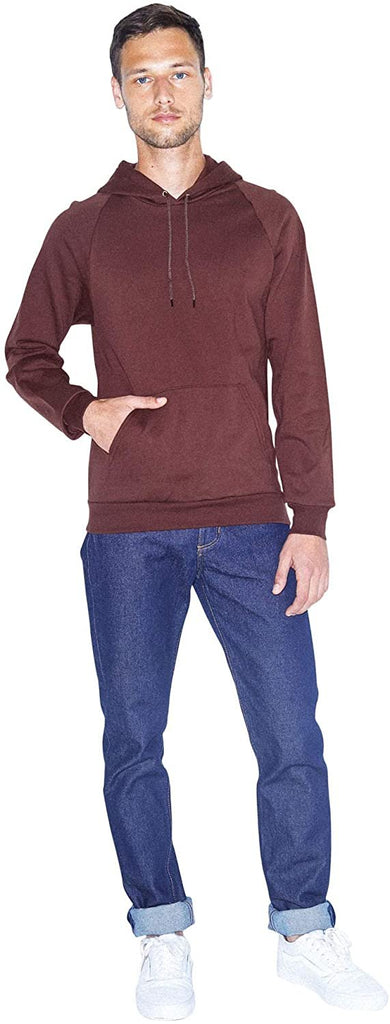 American Apparel Men's California Fleece Long Sleeve Pullover Hoodie