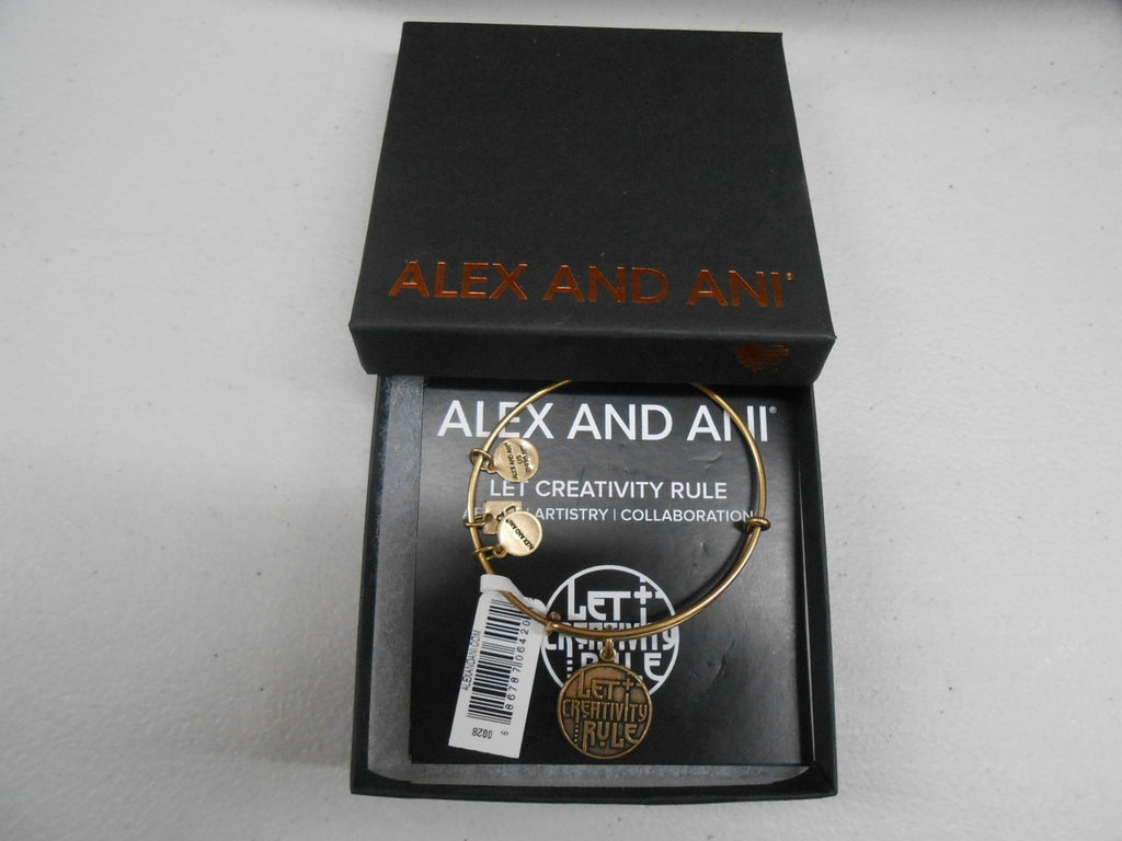 Alex and Ani Charity By Design LET CREATIVITY RULE Bracelet Rafaelian Gold NWTBC