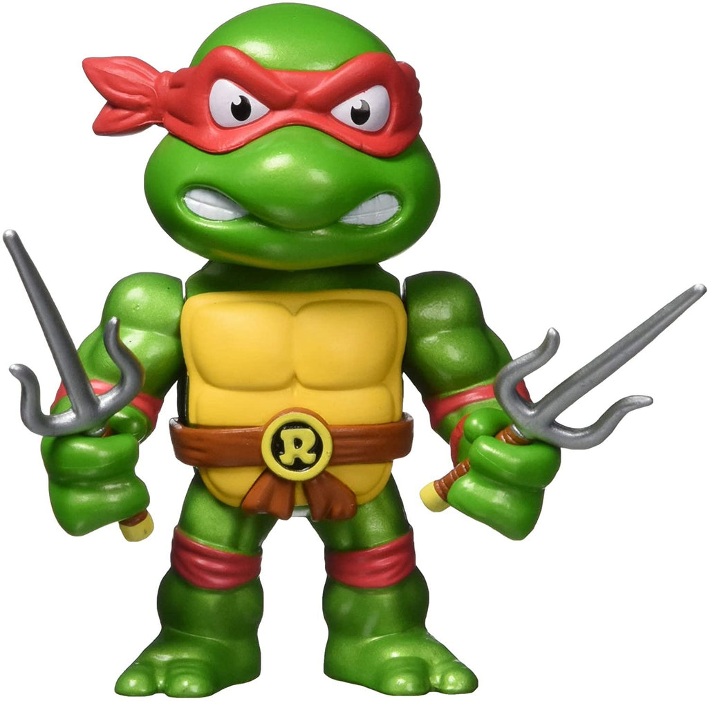 Jada Toys Teenage Mutant Ninja Turtles 4"" Raphael Die-cast Figure, Toys for Kids and Adults, red