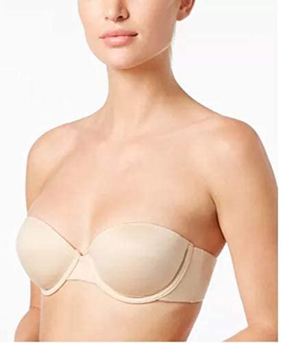 Maidenform Strapless Multi Way Push Up Bra Size 38C Beige