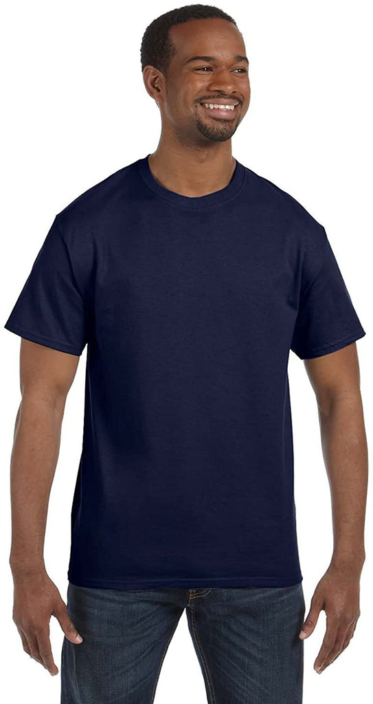 Hanes ComfortBlend EcoSmart Crewneck Men's T-Shirt,Deep Navy,Medium