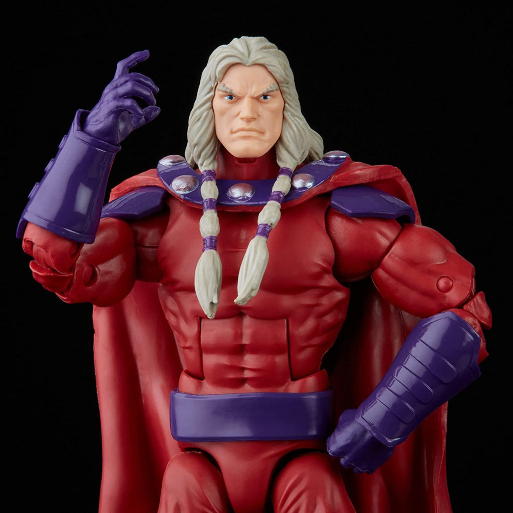 Hasbro Marvel Legends Series 6-inch Scale Action Figure Toy Magneto, Premium Design, 1 Figure, and 5 Accessories , Red