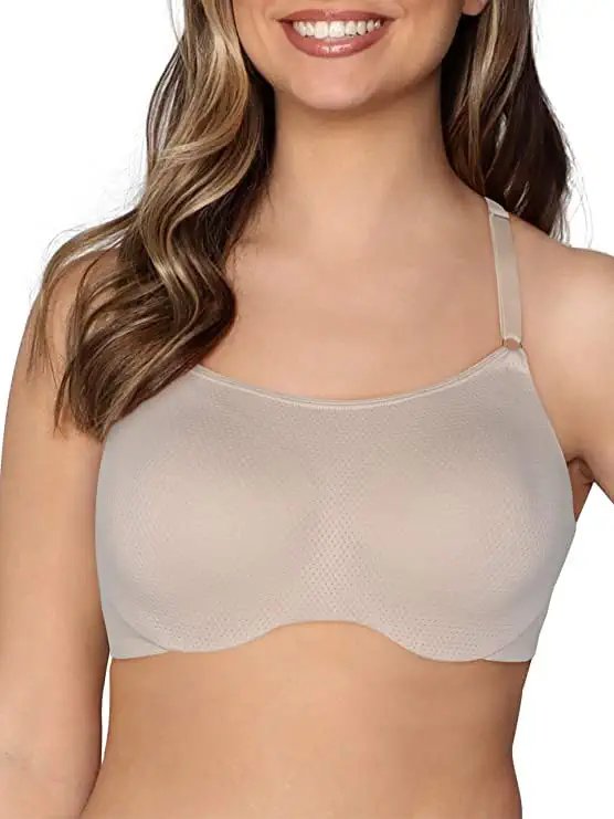 Fruit of the Loom Women's Breathable Cami Bra with Convertible Straps