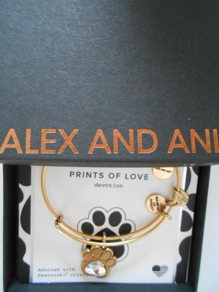 Alex and Ani Charity By Design Prints of Love Bangle Bracelet