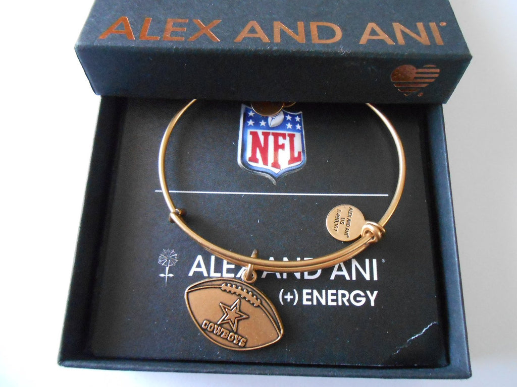 Alex and Ani Dallas Cowboys Football Expandable Bangle Bracelet