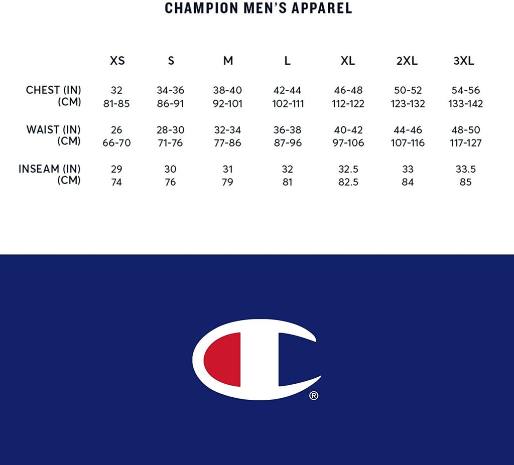 Champion Men's Powerblend Fleece Crew, C Logo