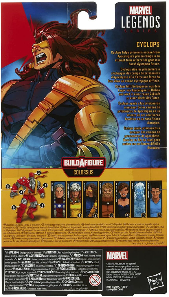 Hasbro Marvel Legends Series 6-inch Scale Action Figure Toy Marvel’s Cyclops, Premium Design, 1 Figure, and 1 Build-A-Figure Part