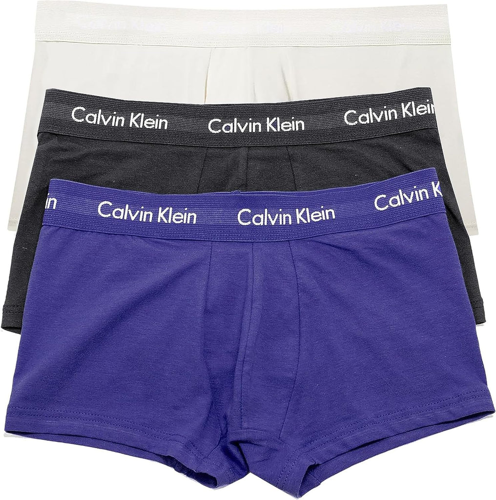 Calvin Klein Men's Cotton Stretch 3-Pack Low Rise Trunk