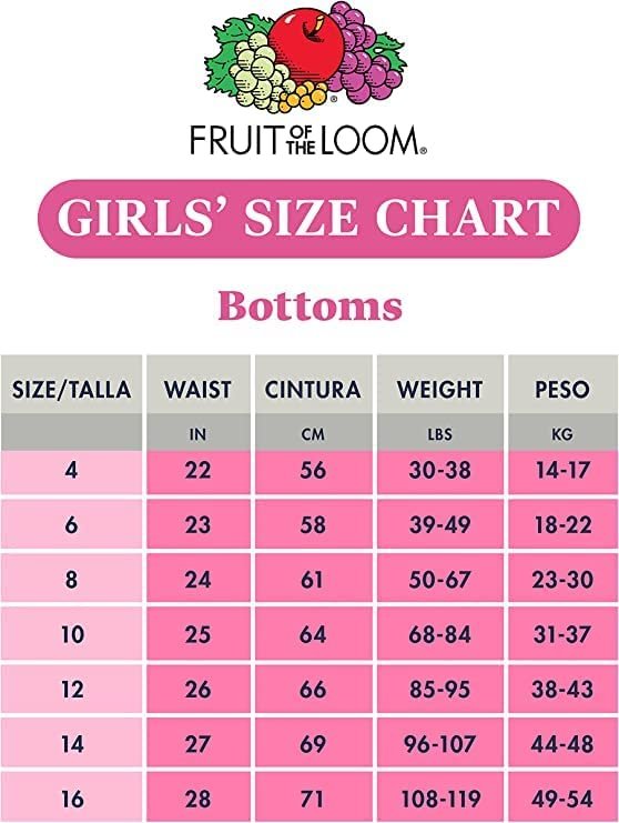 Fruit of the Loom Little Girls' Assorted Bikini (Pack of 12) : :  Clothing, Shoes & Accessories
