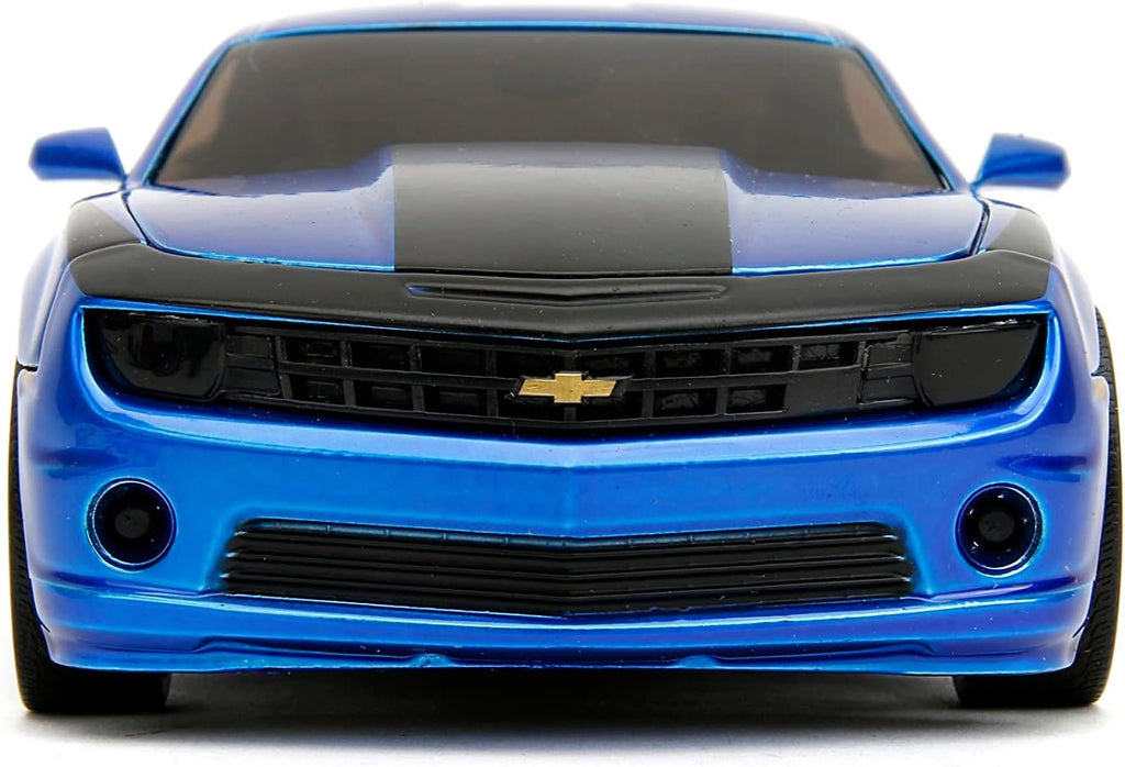 Big Time Muscle 1:24 2010 Chevy Camaro Die-Cast Car, Toys for Kids and Adults(Candy Blue)