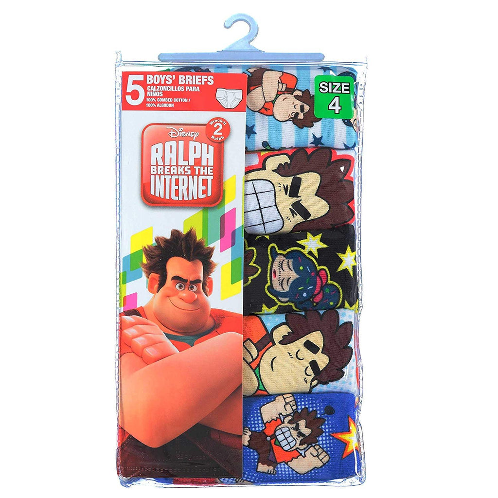 Disney Boys' Wreck It Ralph 5-Pack Brief