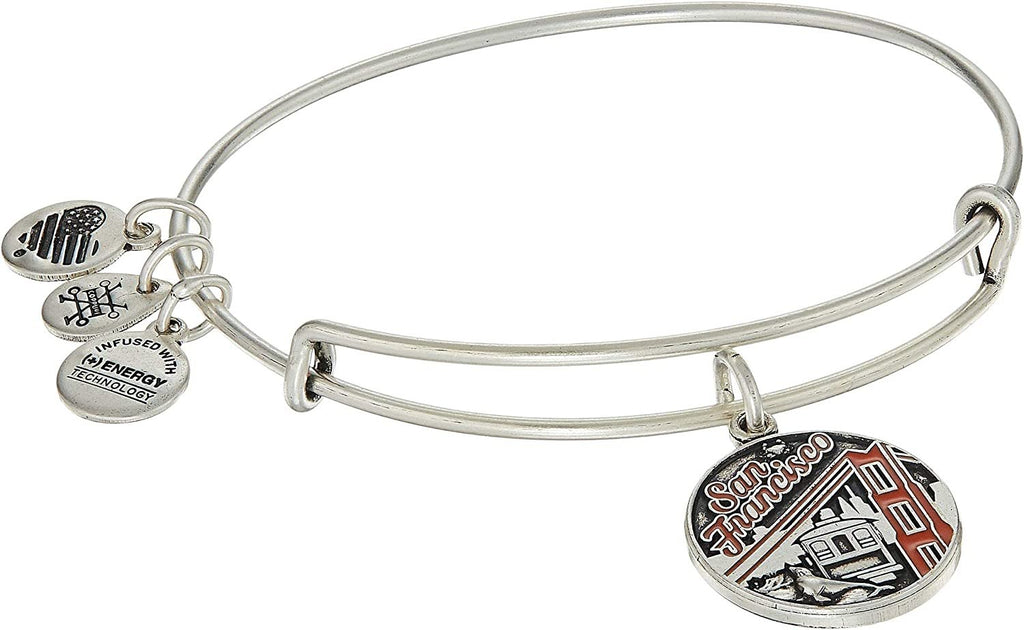 Alex and Ani Women's San Francisco Bangle Bracelet, Rafaelian Silver