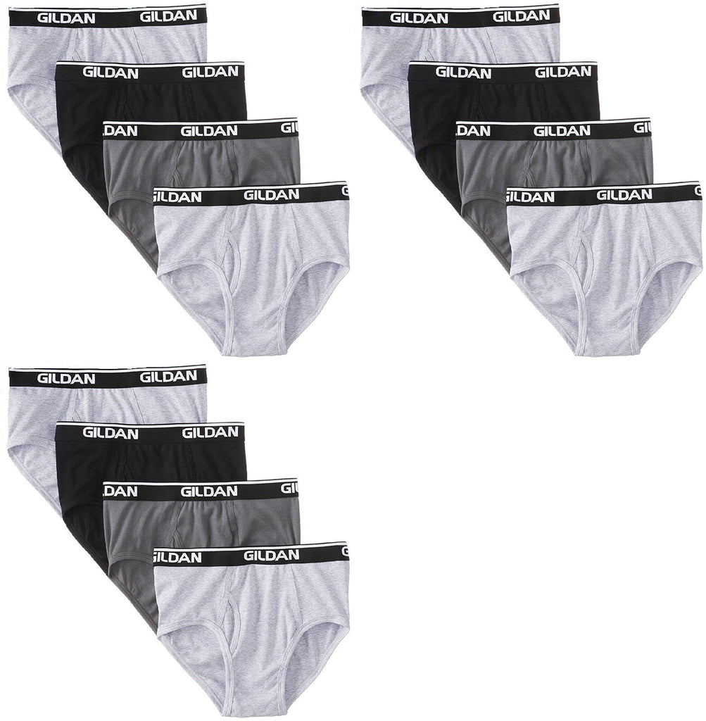 Gildan Men's Briefs 12-Pack ULTRABLEND Underwear Sizes M-2X