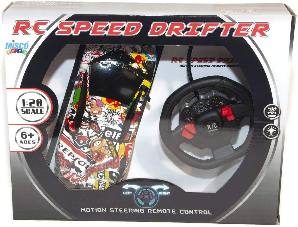 Remote Control Car Speed Drifter with Motion Steering Wheel Vehicle 1:20 Scale