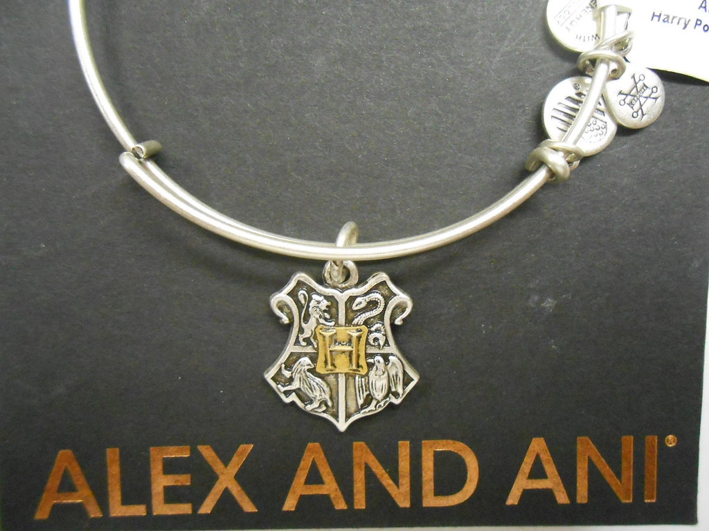 Alex and Ani Womens Harry Potter Hogwarts Two-Tone Bangle