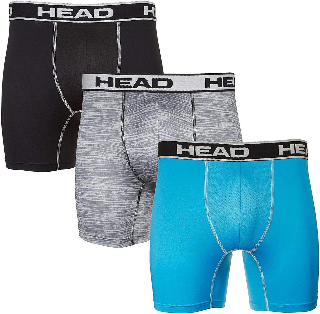 HEAD Mens Performance Underwear 3PACK Boxer Briefs