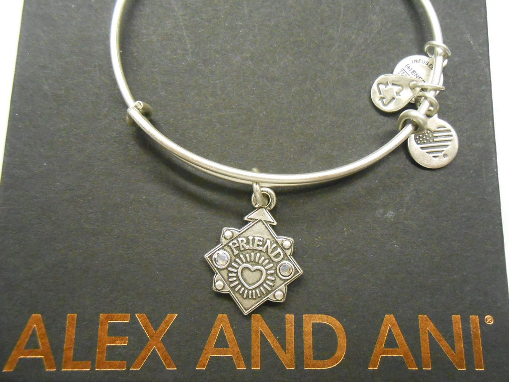 Alex and Ani Womens Because I Love You Friend III Bangle