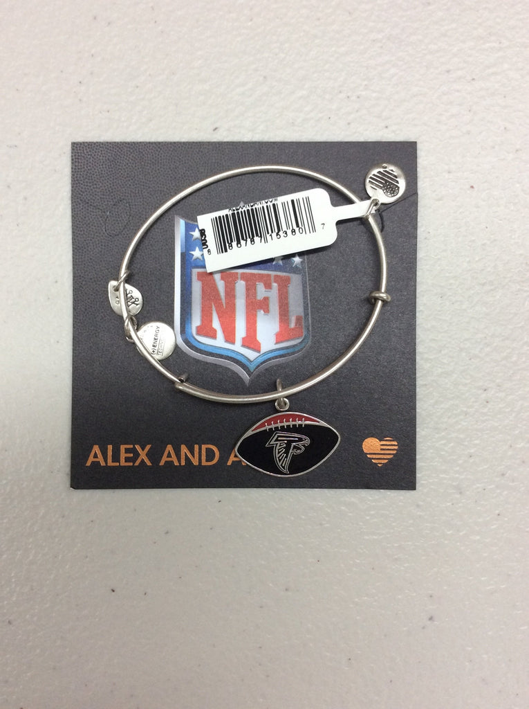 Alex and Ani Womens Color Infusion Atlanta Falcons Football II Bangle