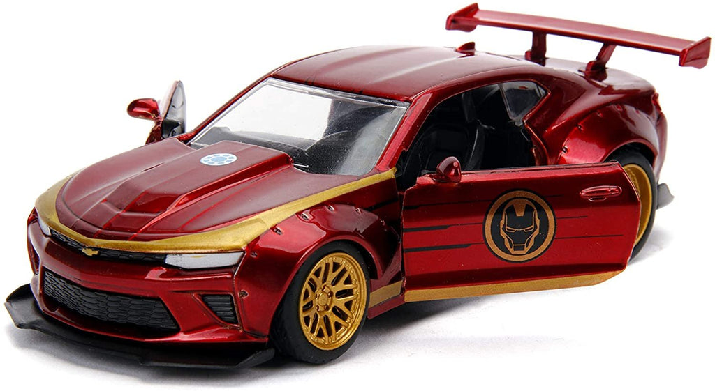 Jada Toys Metals Die-Cast Avengers 2016 Chevy Camaro, 1:32 Scale Die-Cast Vehicle Red, Red and Yellow