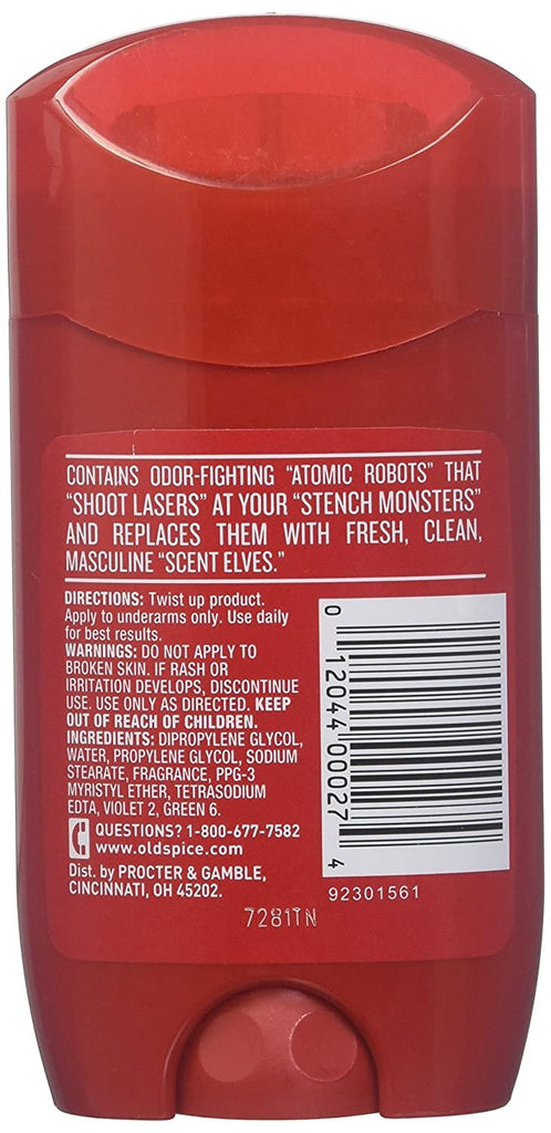 Old Spice Solid Deodorant, Pure Sport, 2.25 Ounce (Pack of 6)
