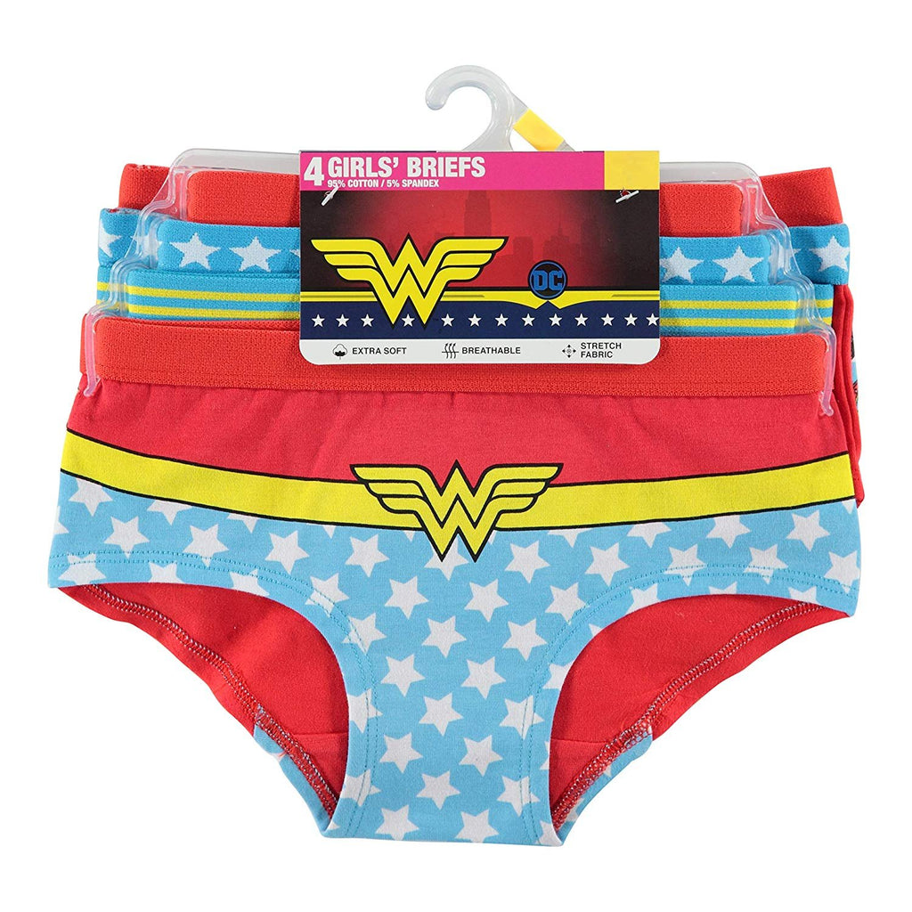 DC Comics Girls' Wonder Woman 4pk Reative