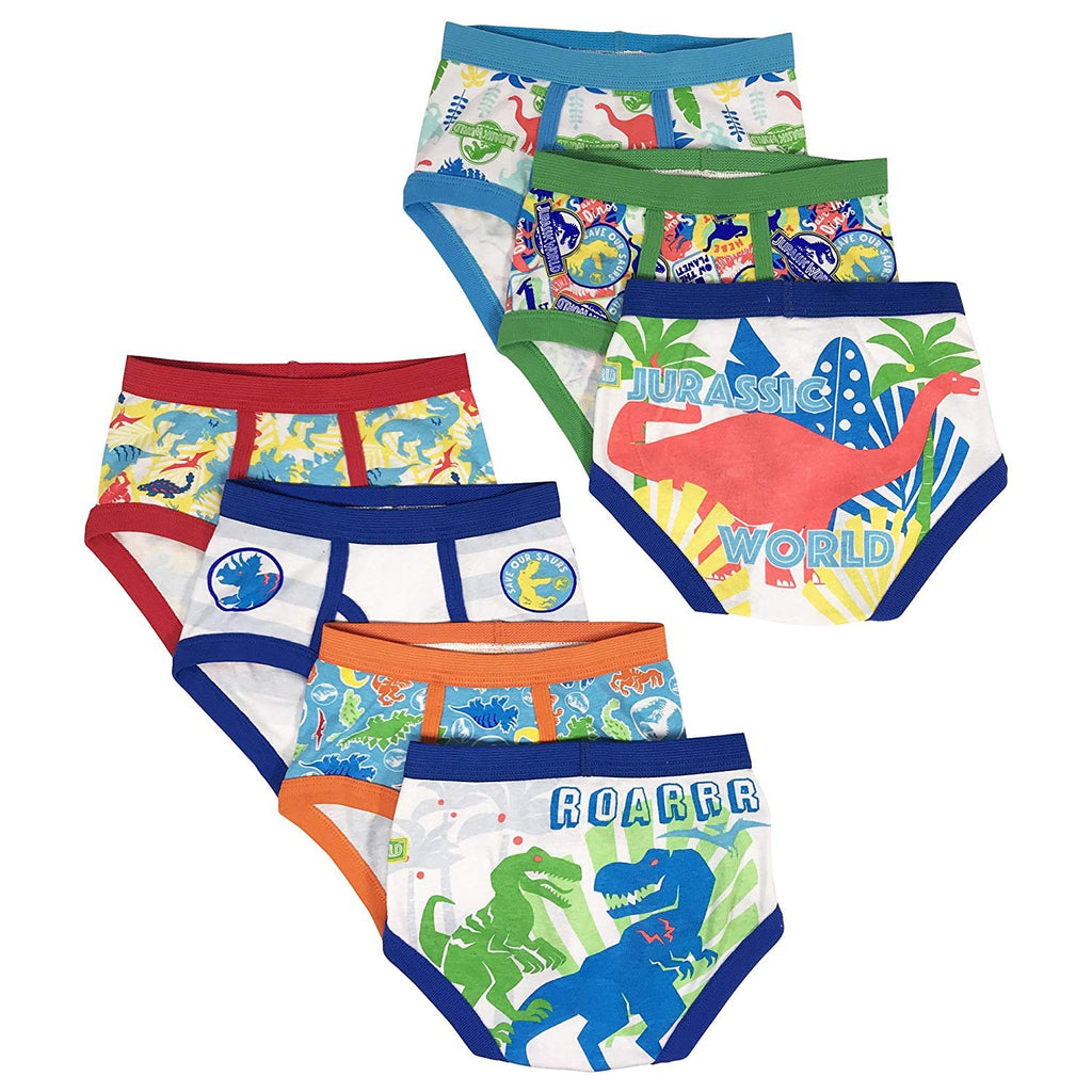 Universal Boys' Toddler Jurassic World 7-Pack Underwear Briefs