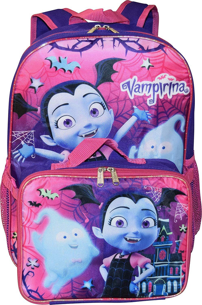 Disney Junior Vampirina 16" Backpack W/Detachable Lunch Box