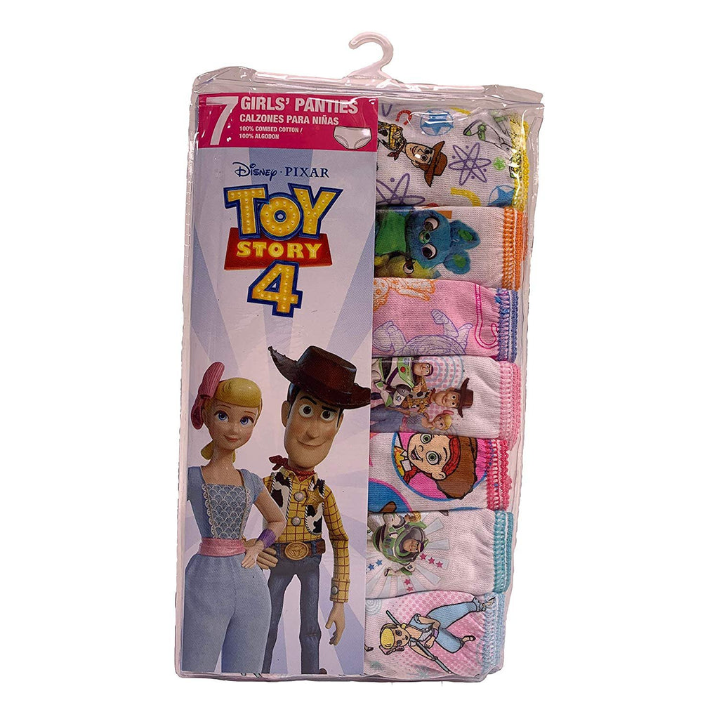 Disney Toy Story 4 Girls 7 Pack Panties