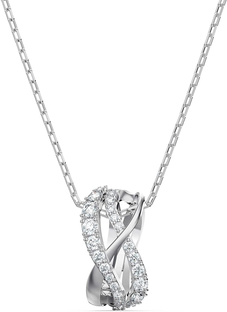 SWAROVSKI Women's Twist Rows Necklace and Earrings Crystal Jewelry Collection