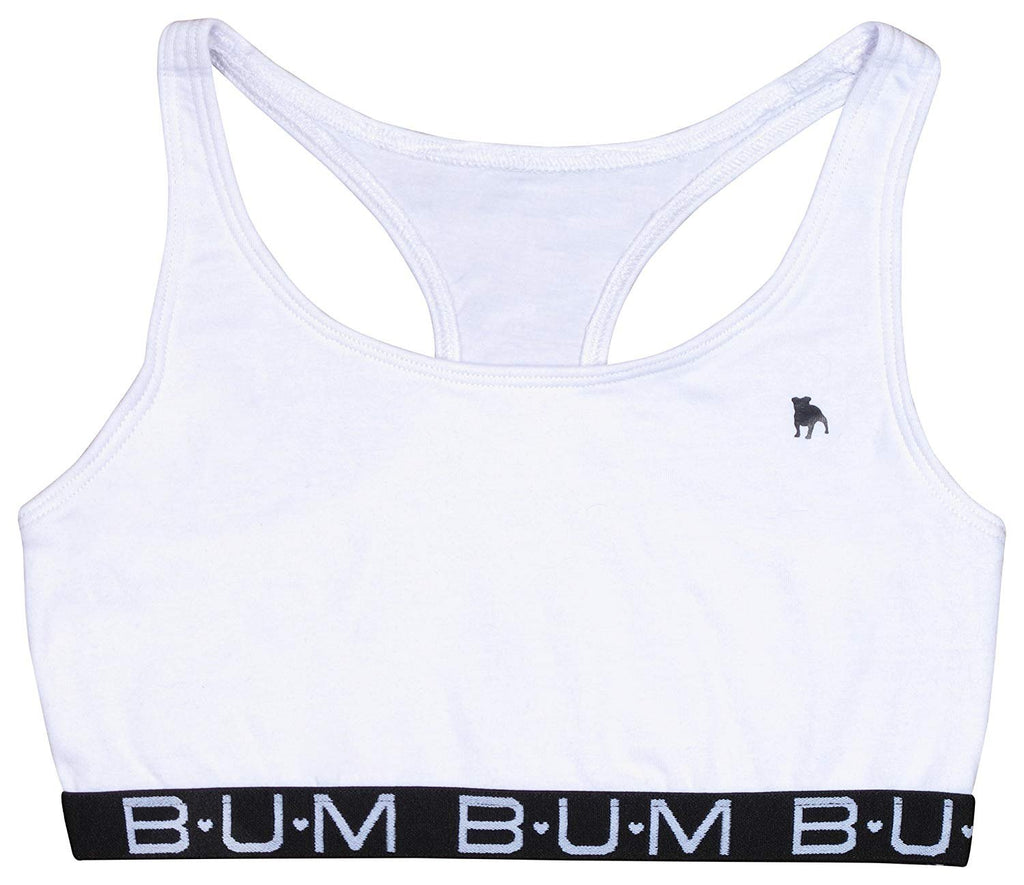 B.U.M. Equipment Girls Racerback Sports Bra, 4 Pack