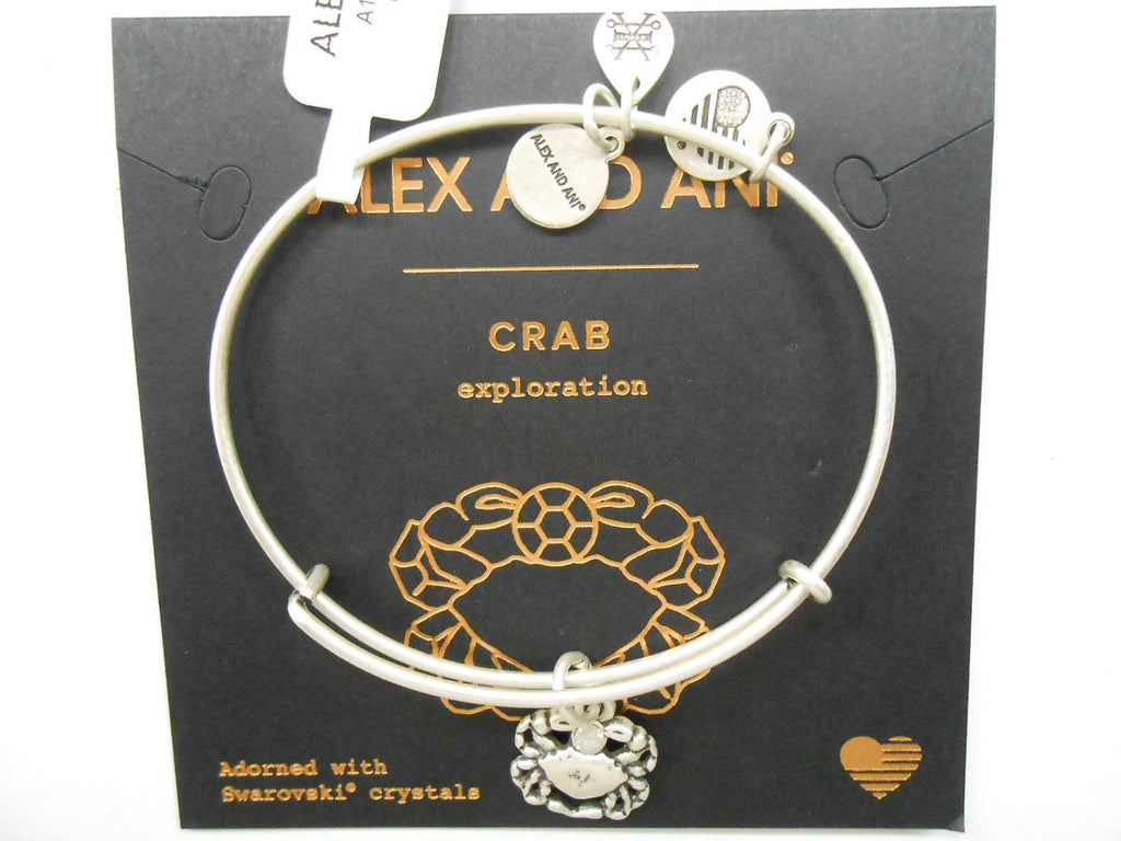 Alex and Ani Womens Crab Charm Bangle